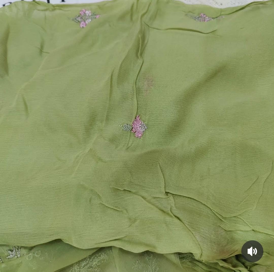 Heavily Embroidered lawn suit - Image 4